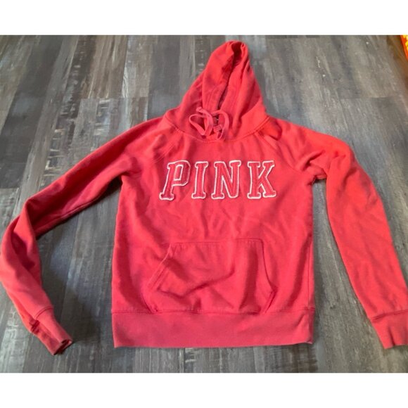 PINK Sweaters - Pink Victoria’s Secret hooded sweat shirt hoodie woman’s small